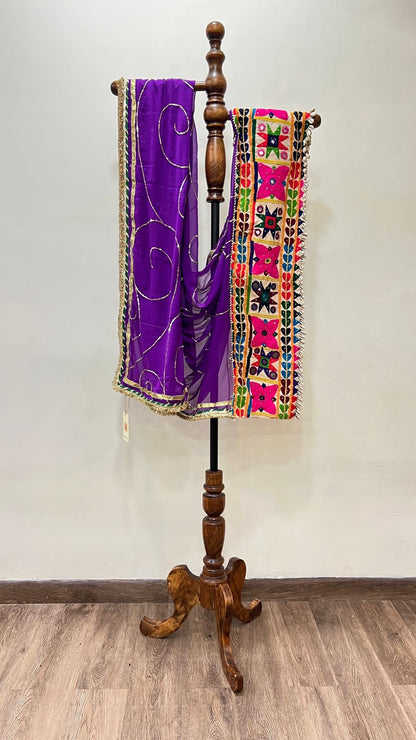 Chiffon With Patchwork Dupatta