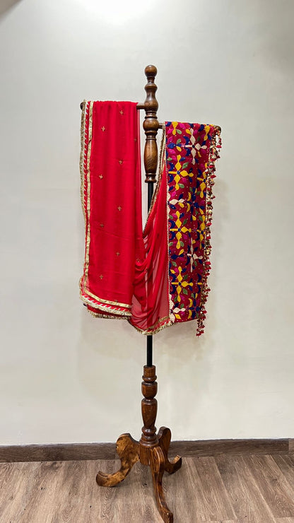 Chiffon With Patchwork Dupatta