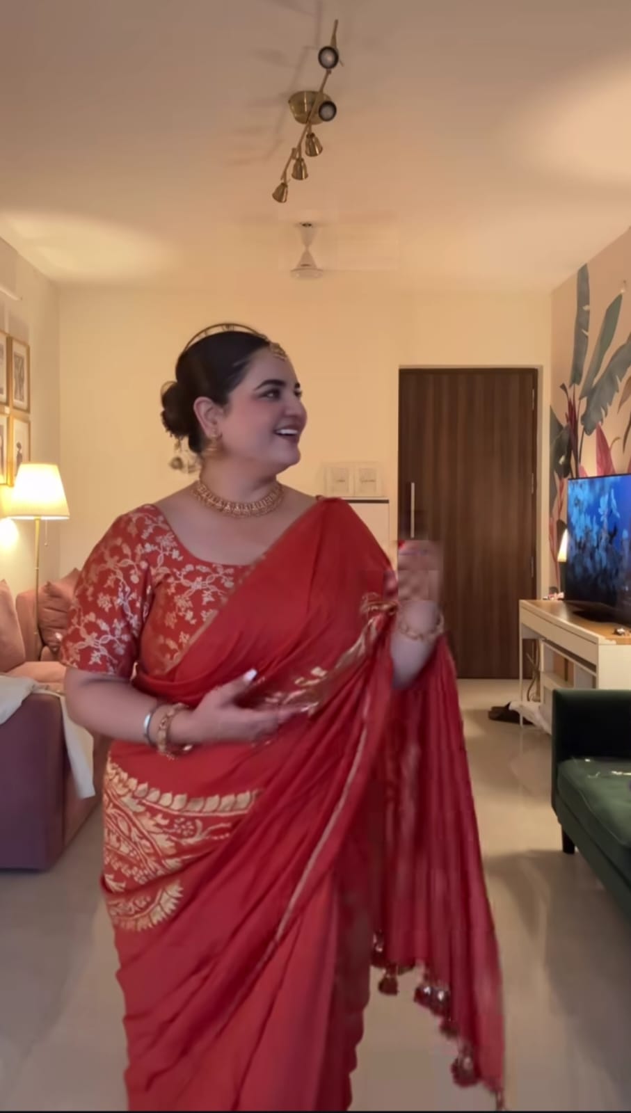 Prableen Kaur - Ridah Saree - Anjanase