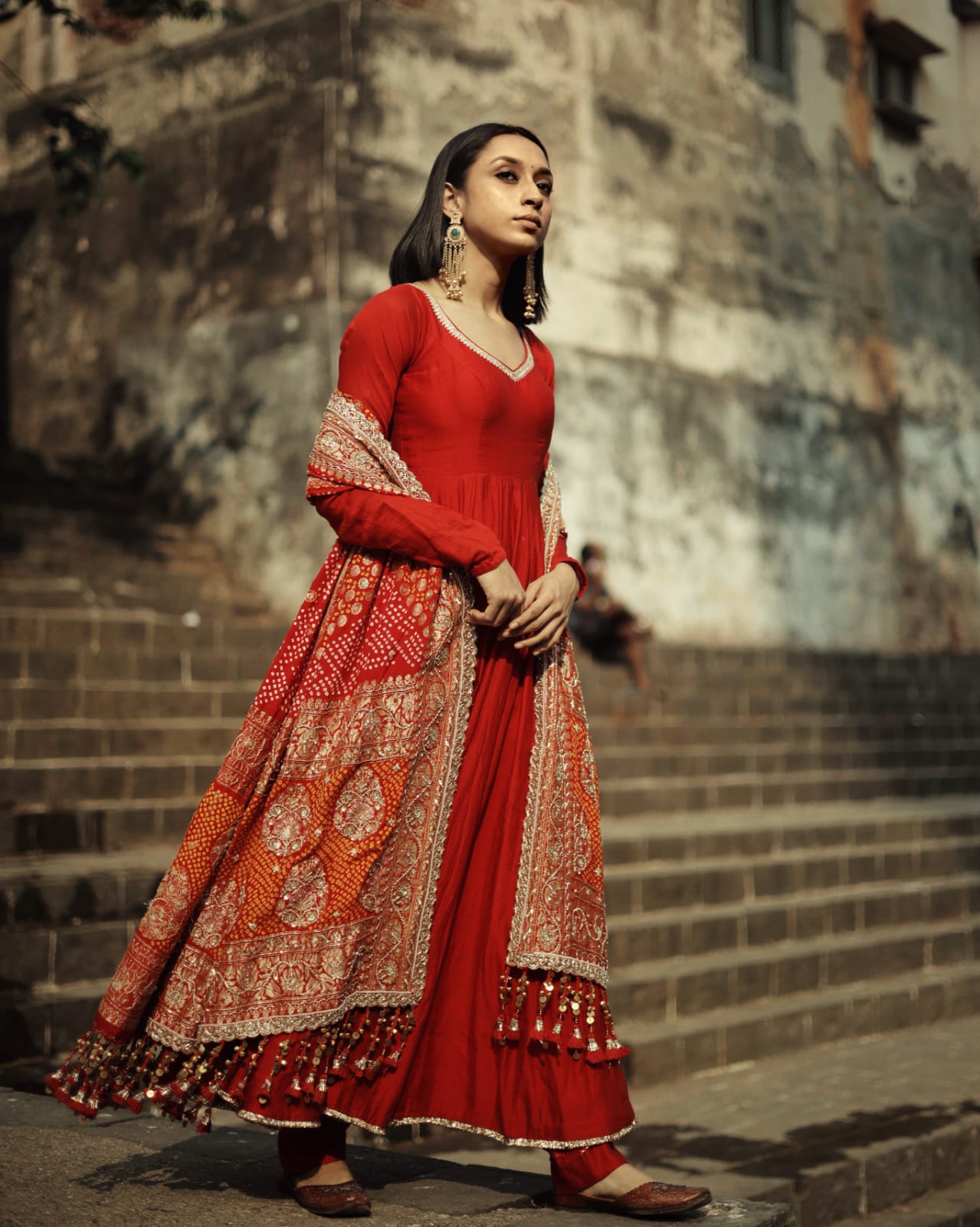 Sohini dutta - Reva Anarkali set