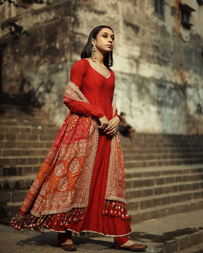 Sohini dutta - Reva Anarkali set