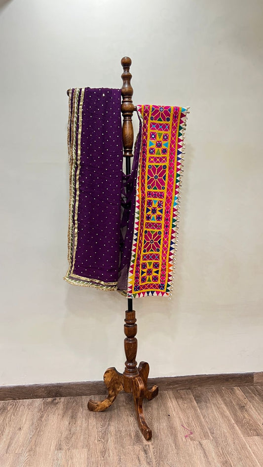 Chiffon With Patchwork Dupatta