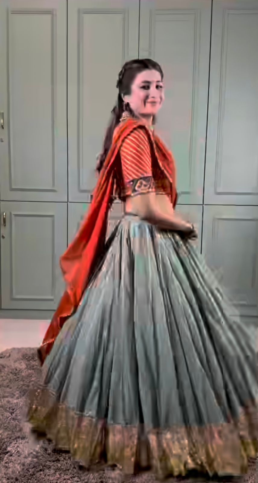 Virali rust lehenga set