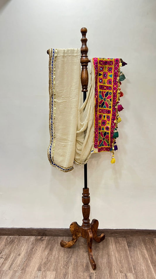 Chiffon With Patchwork Dupatta