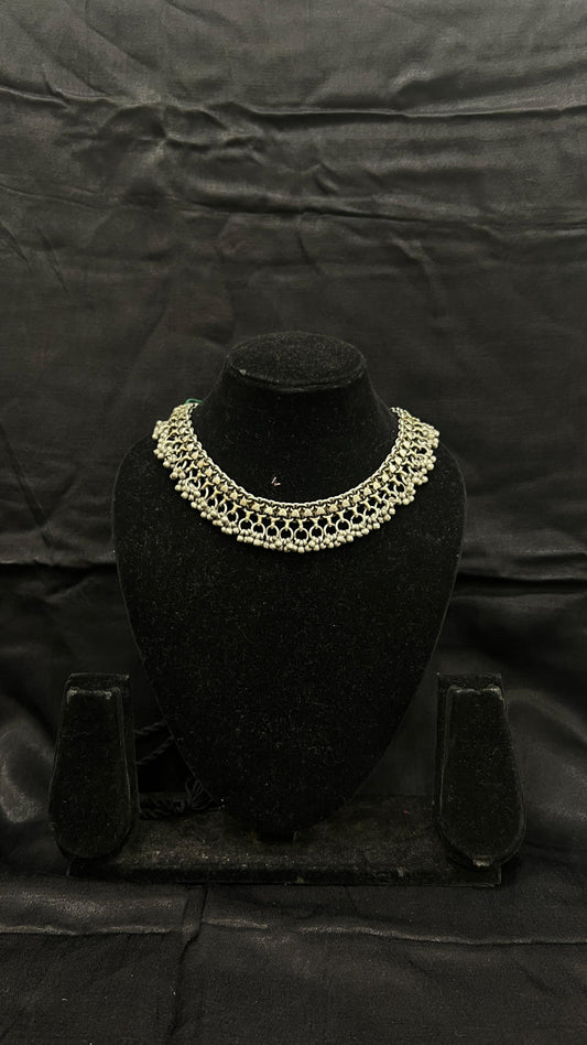 Oxidised Necklace - Anjanase