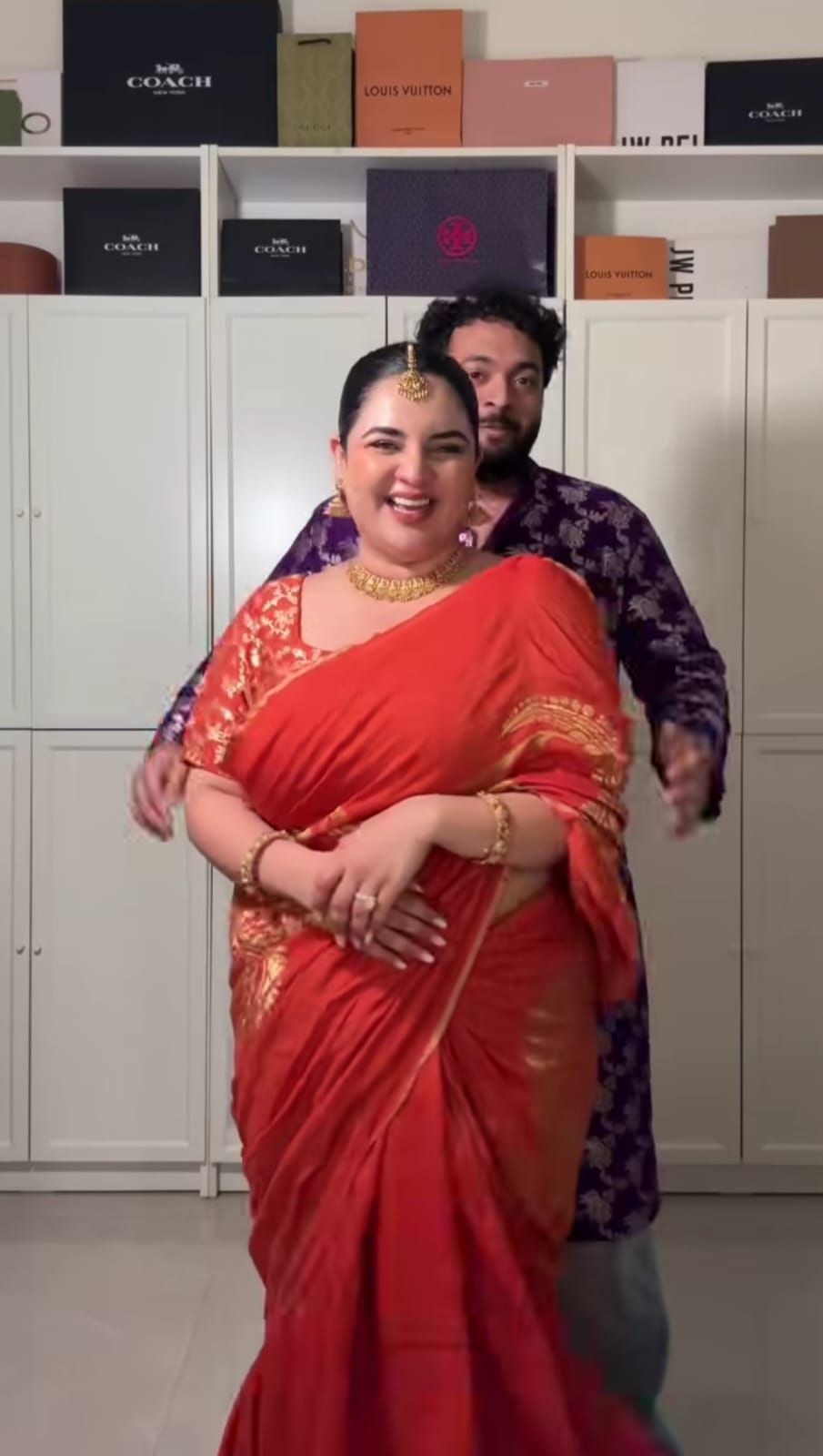 Prableen Kaur - Ridah Saree - Anjanase