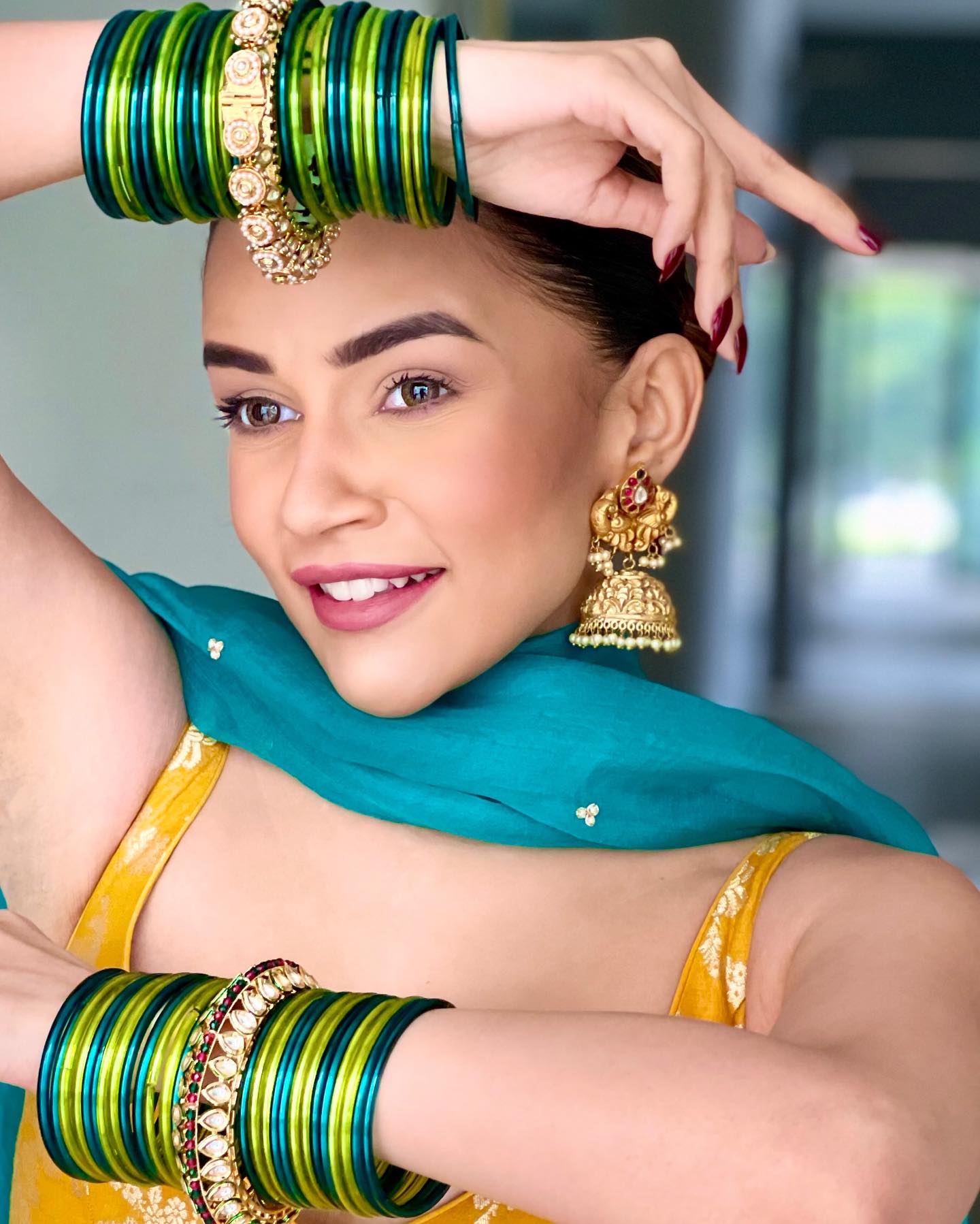 komal Pandey Anarkali Set