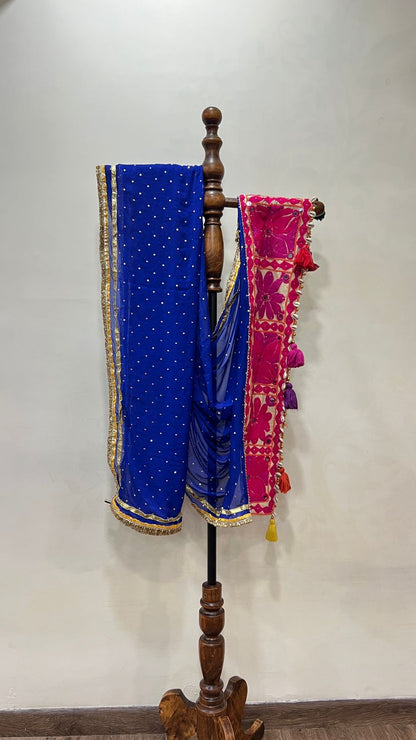 Chiffon With Patchwork Dupatta