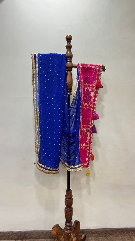 Chiffon With Patchwork Dupatta