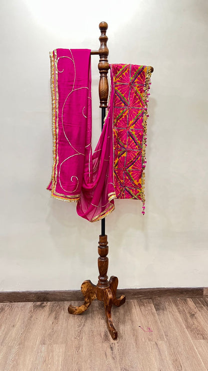 Chiffon With Patchwork Dupatta