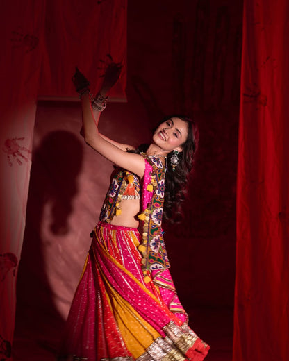 Janki Bandhani Lehenga Set