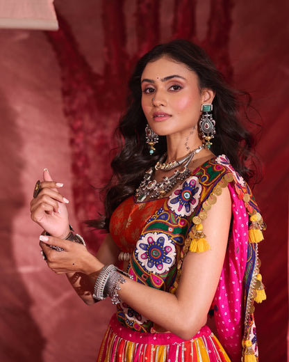 Janki Bandhani Lehenga Set