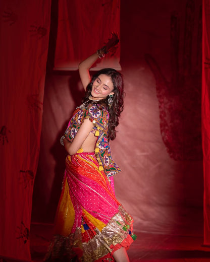 Janki Bandhani Lehenga Set