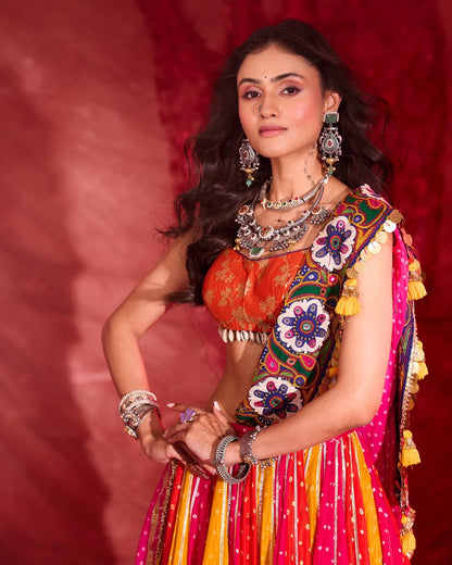Janki Bandhani Lehenga Set
