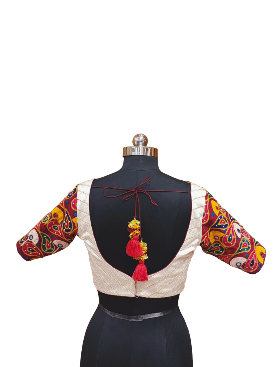 White Patch Blouse - Anjanase