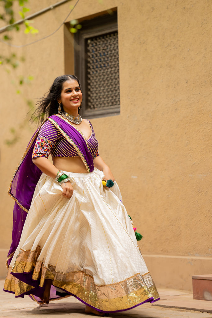 Jacquard Chanderi Skirt - Anjanase