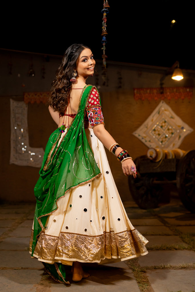 Maroon Bandhani Patch Blouse - Anjanase