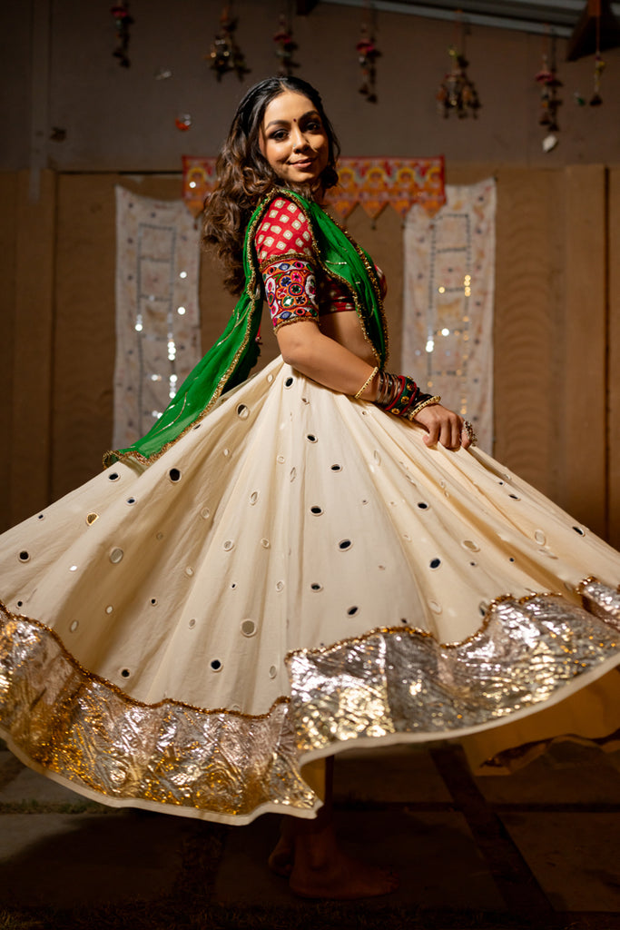 Maroon Bandhani Patch Blouse - Anjanase