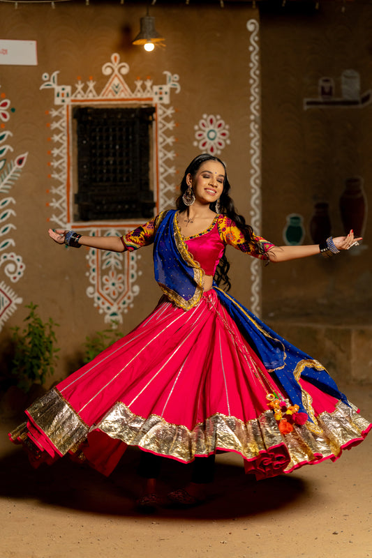Pink Cotton Skirt - Anjanase