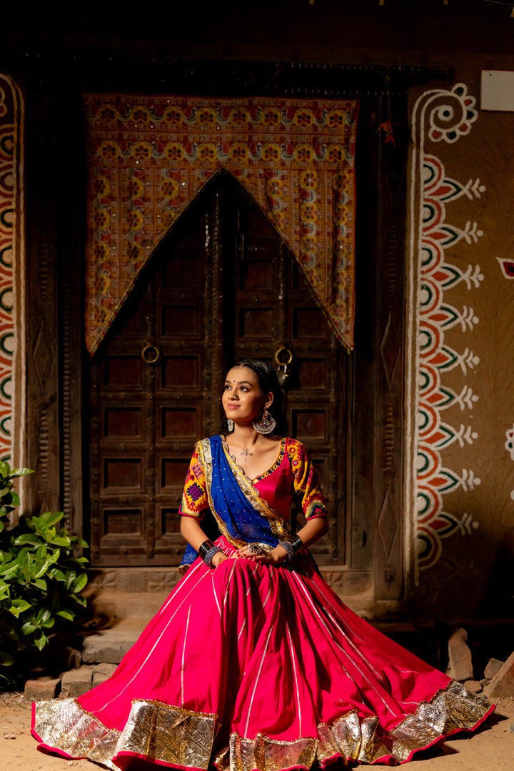 Pink Cotton Skirt - Anjanase