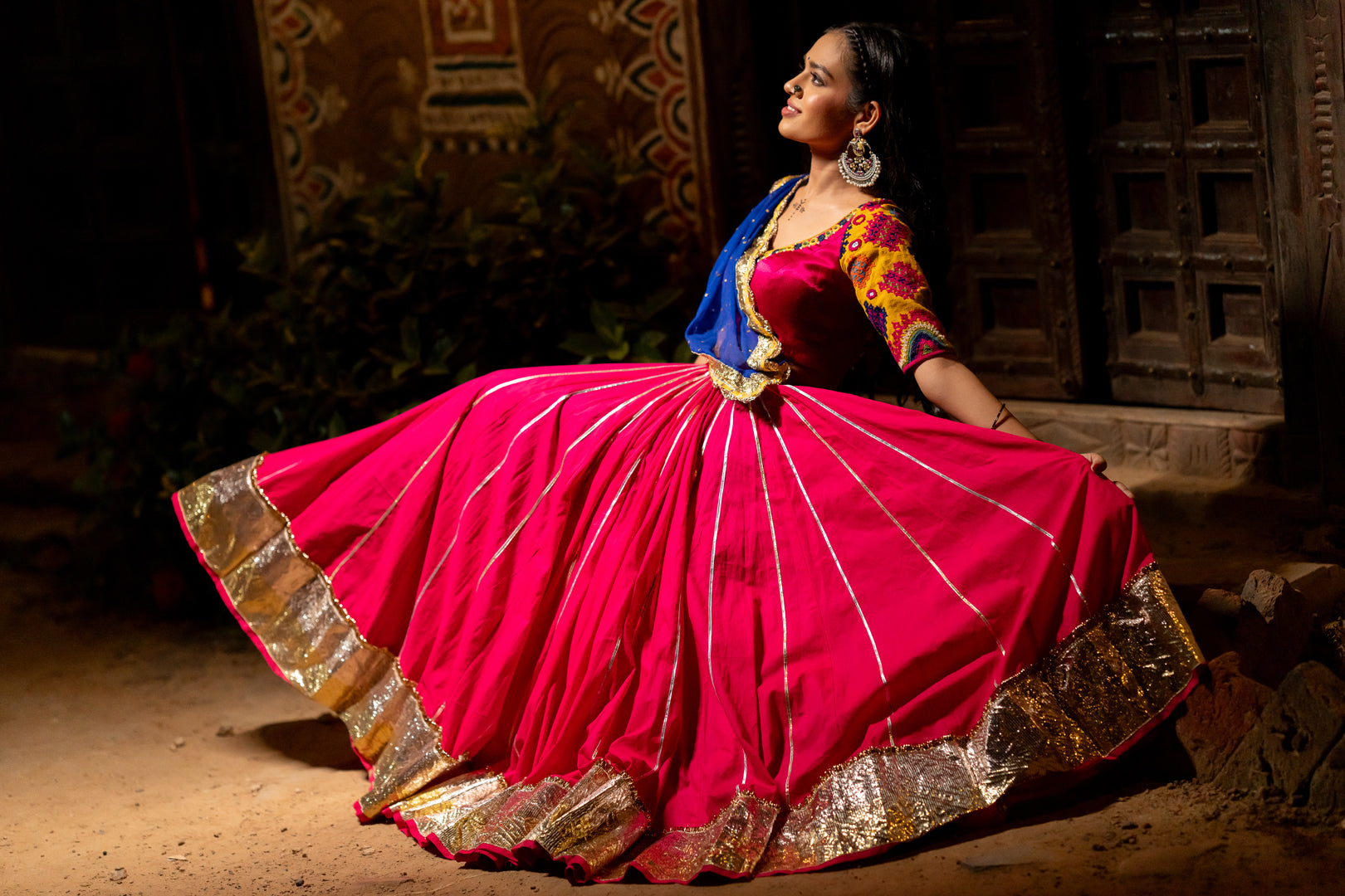 Pink Cotton Skirt - Anjanase