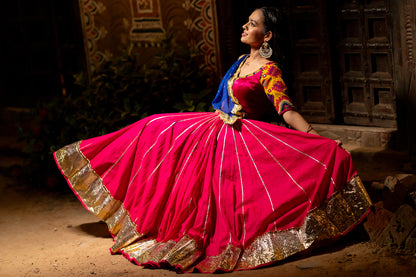 Pink Cotton Skirt - Anjanase