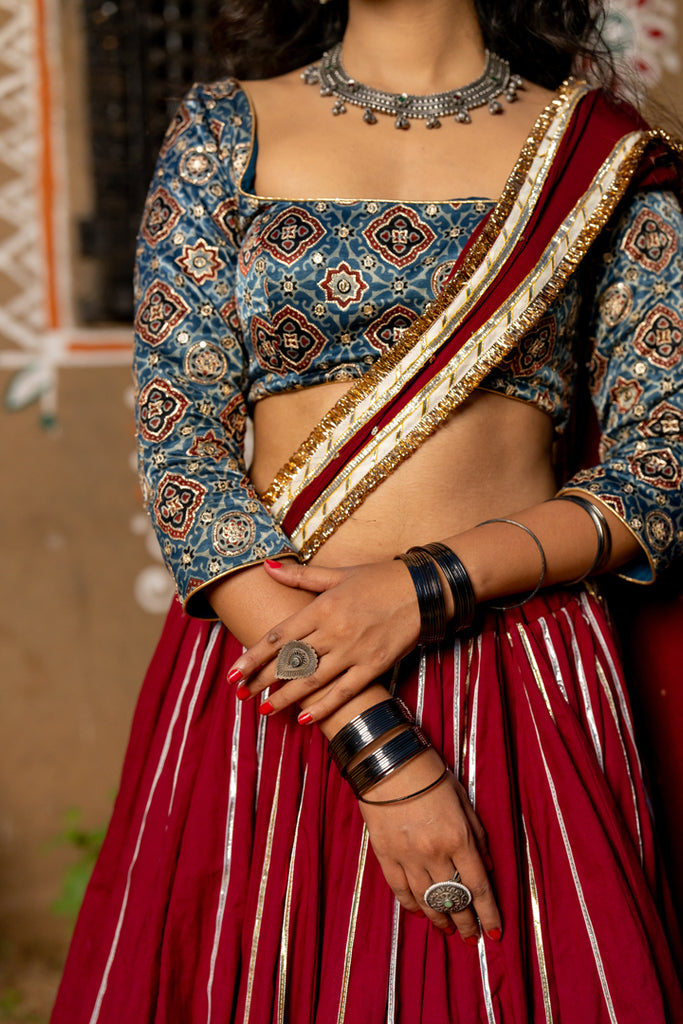 Ajrakh Blouse - Anjanase