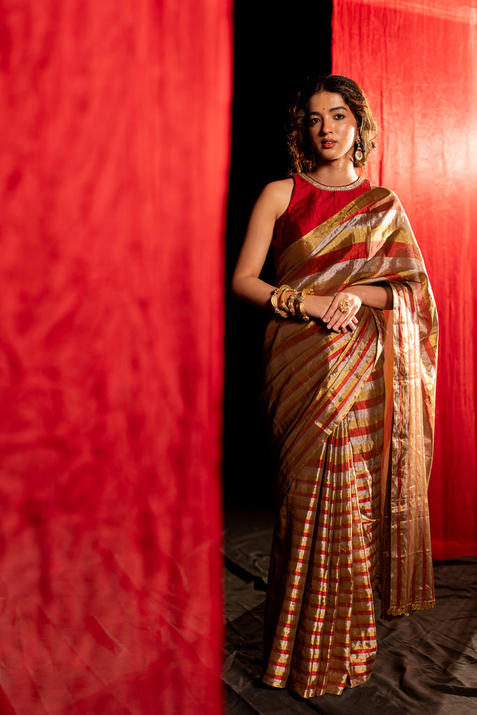 tissue saree