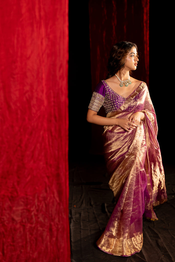 tissue saree