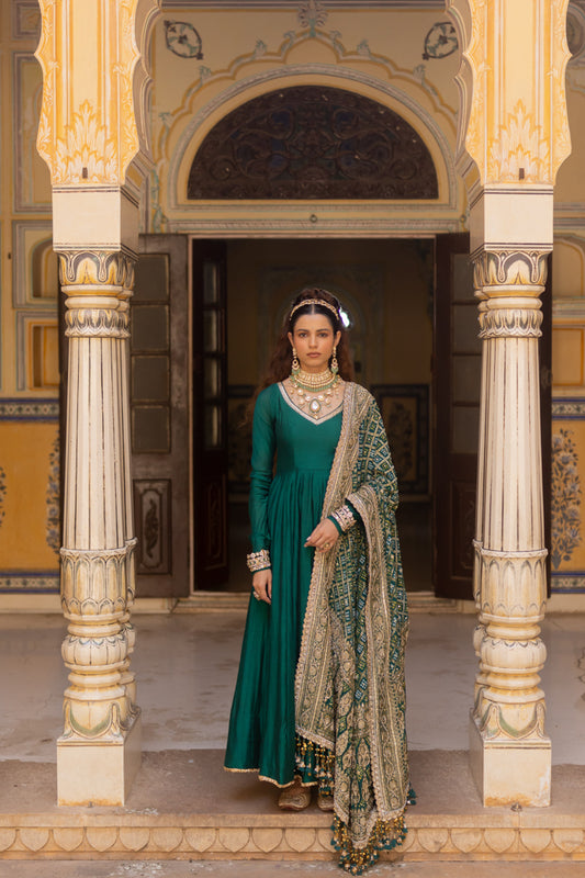 Samudri Anarkali Set