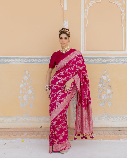 Gulabi Saree