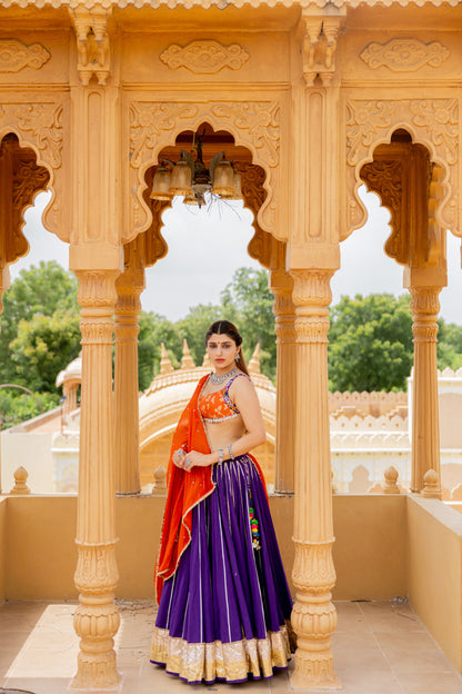 Purple Cotton Skirt