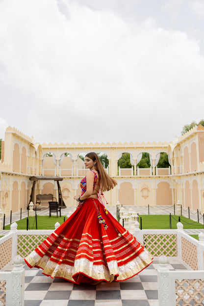Rust Gradation Lehenga Set