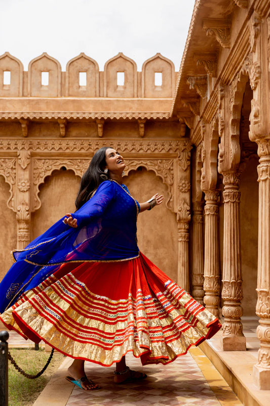 Leheriya Gradation Skirt