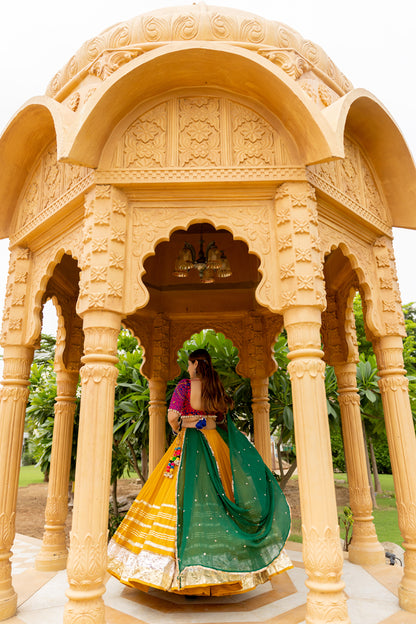 Mustard Gradation Skirt