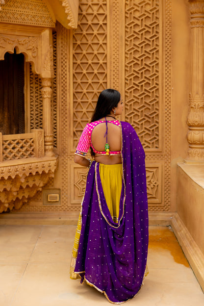 Pink Bandhani Blouse