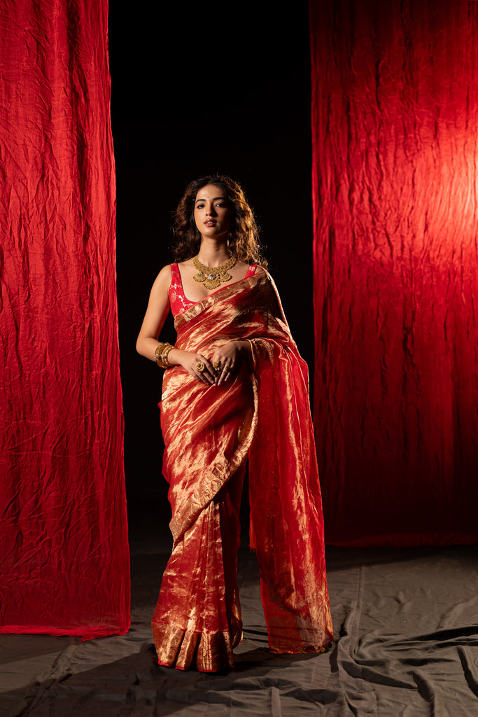 tissue saree