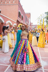 Multicolour Lehenga Set