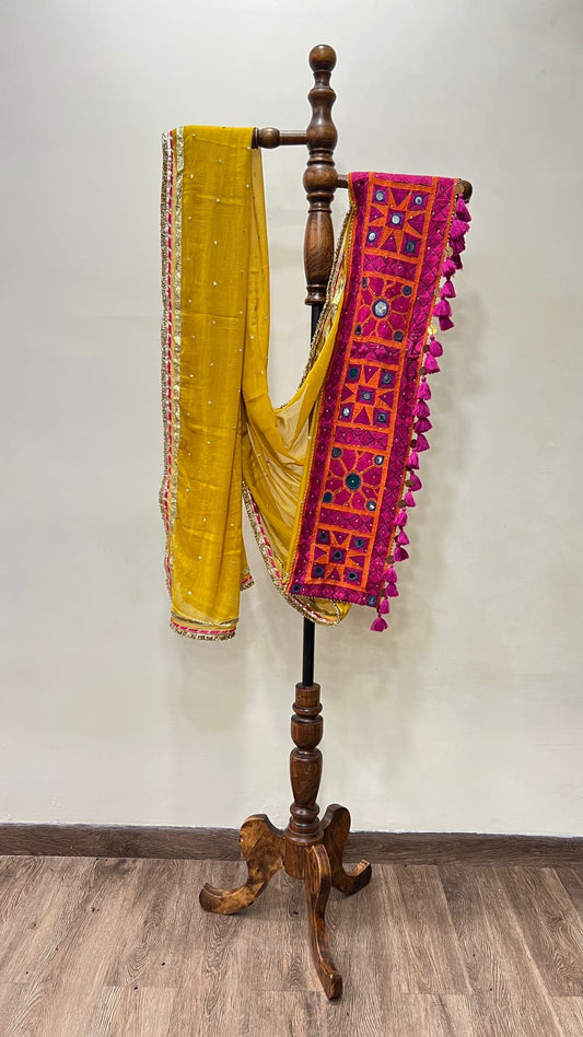 Chiffon With Patchwork Dupatta