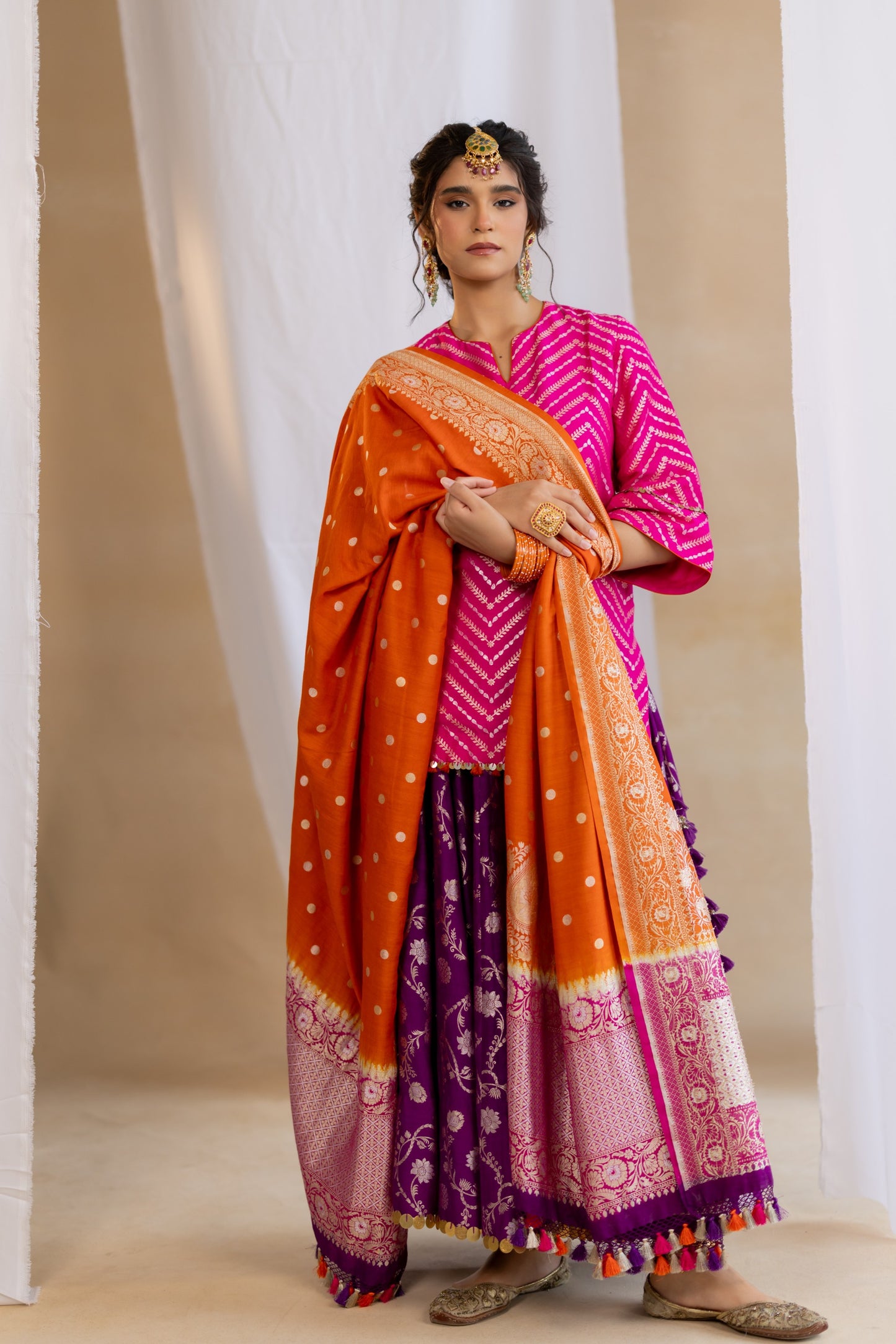 Phulkari Kurta Set