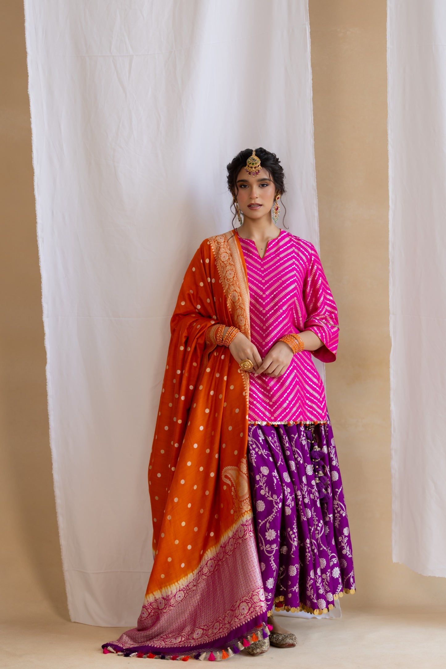 Phulkari Kurta Set