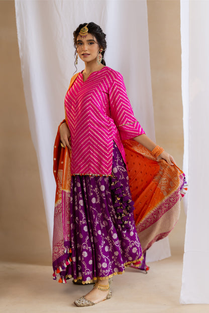 Phulkari Kurta Set