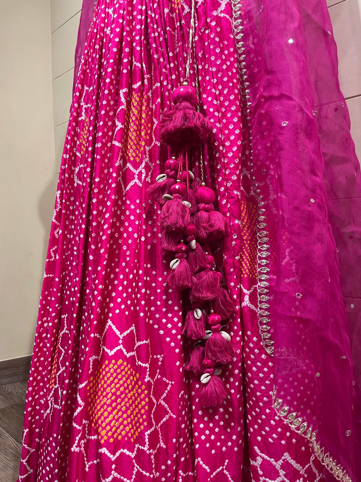 Pink Surajmukhi Lehenga Set