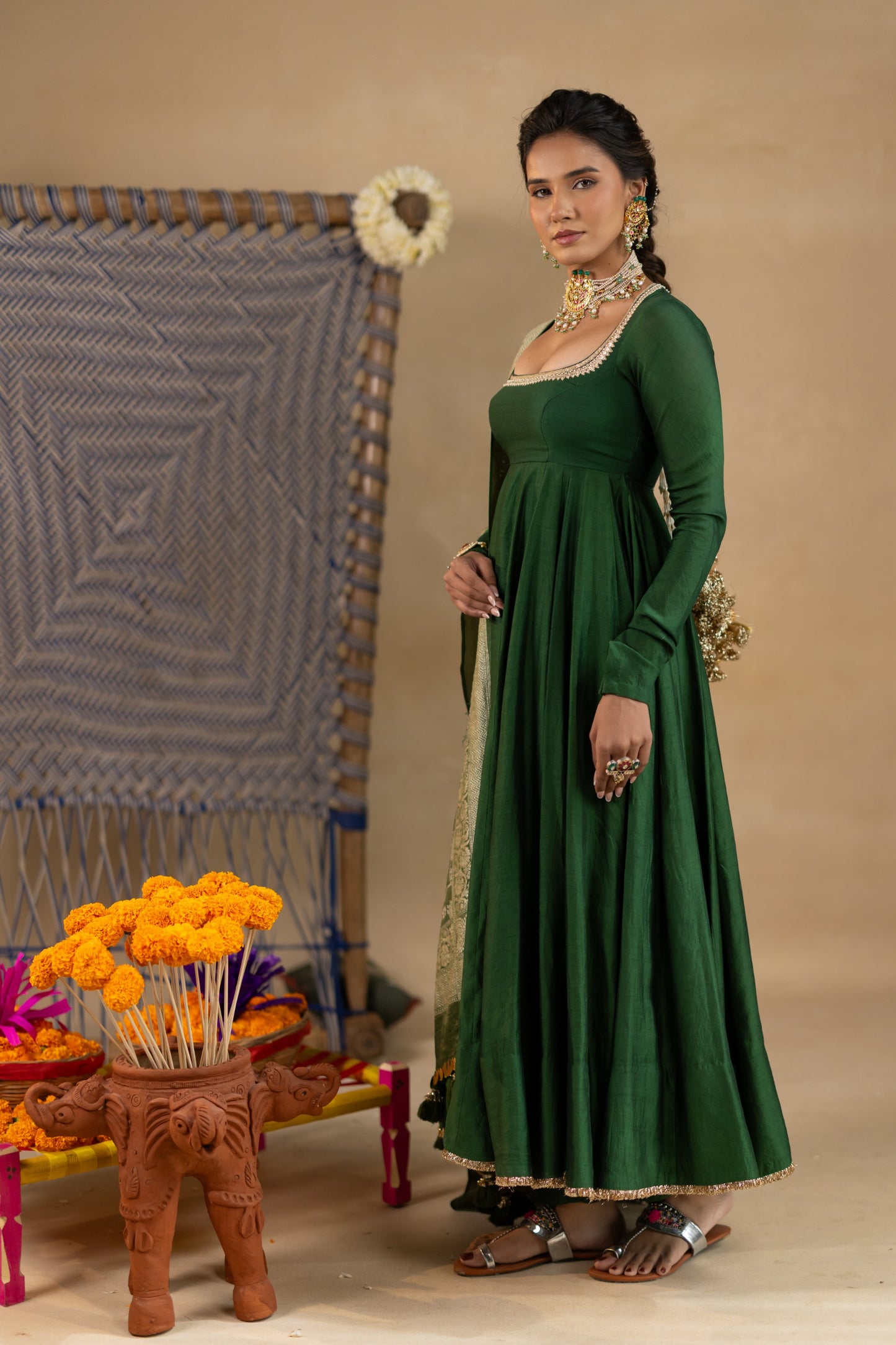 Mrigesha Anarkali Set