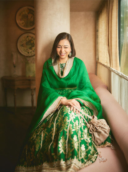Karishma karamchadani - Pashmina Lehenga Set