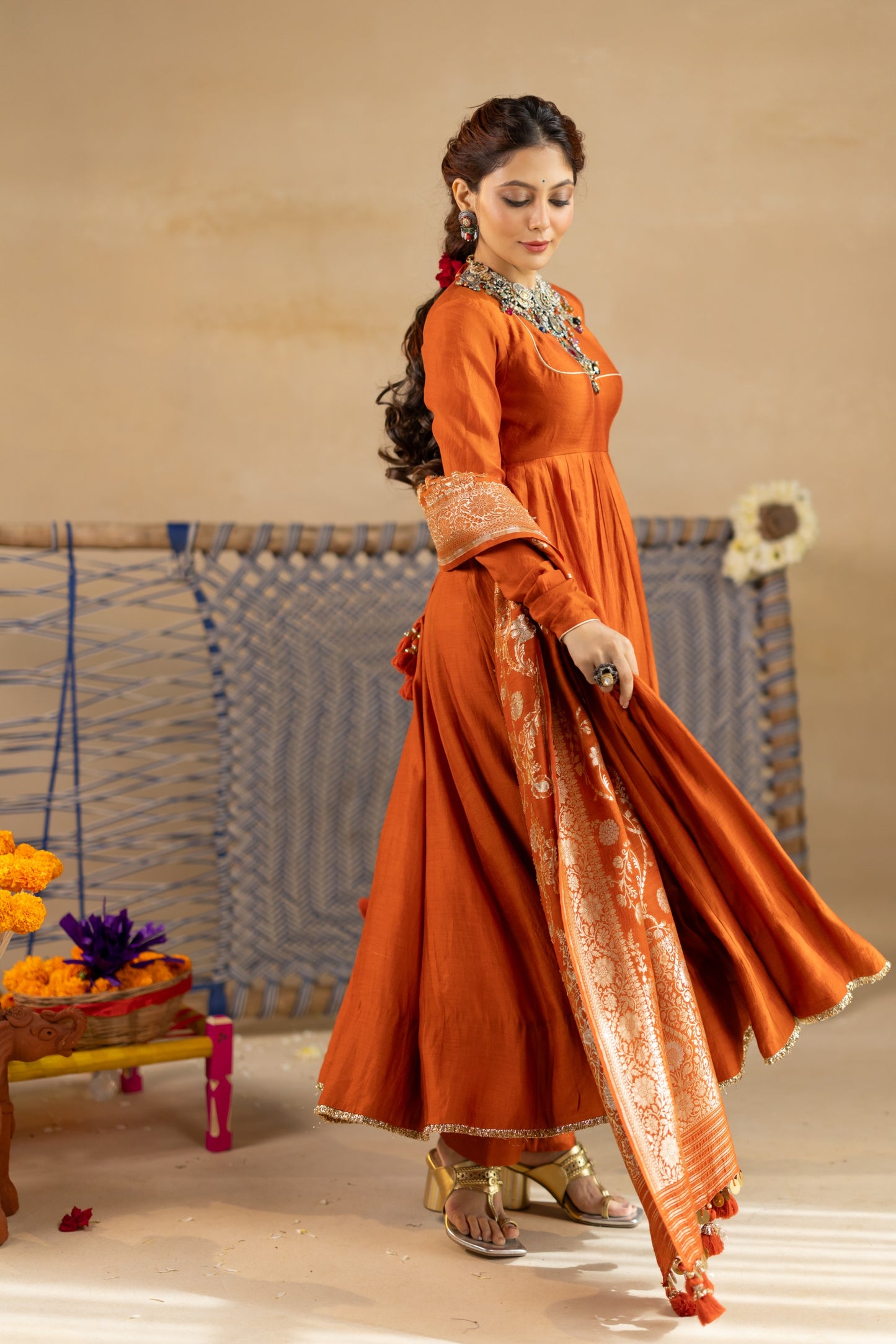 Mrigesha Anarkali Set
