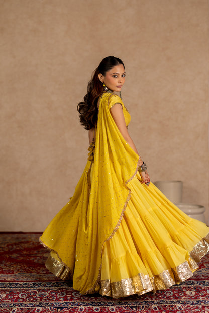 Jhamku Lehenga Set