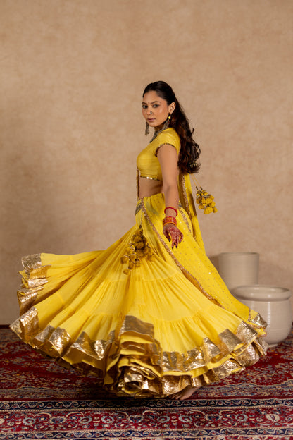Jhamku Lehenga Set
