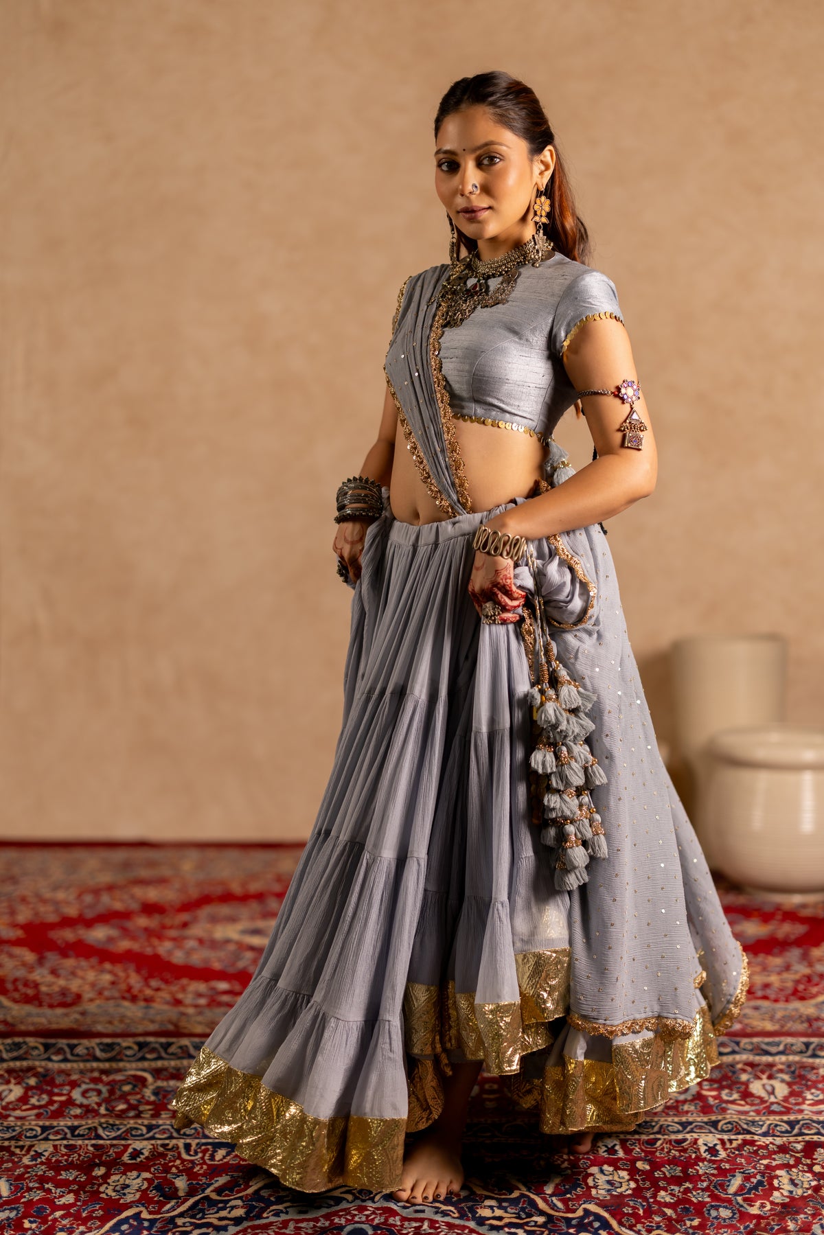 Jhamku Lehenga Set