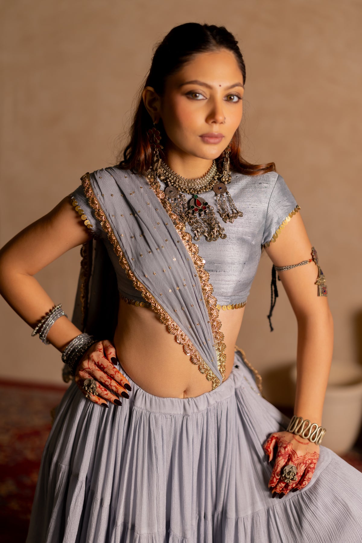 Jhamku Lehenga Set